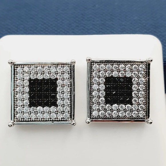 925 Sterling Silver Plated CZ Earrings, EVBRS678
